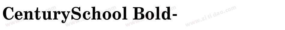 CenturySchool Bold字体转换